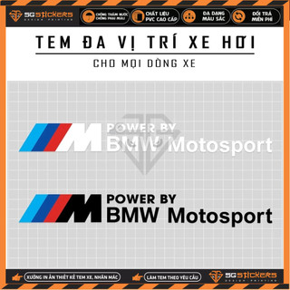 Tem dán xe ô tô thiết kế m performance bmw motosport | dvtot-07 | tem dán sườn oto, nắp capo, cánh cửa xe