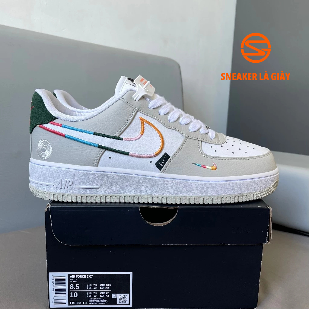 Giày Air Force 1 Low ‘All Petals United’  FN8924-111 - Fullbox | BẢN CAO CẤP " Da lộn "