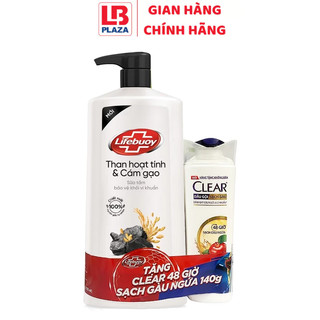 Sữa tắm Lifebuoy than hoạt tính và cám gạo 800g+KM