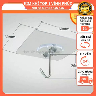 miếng Móc nhựa dán tường, miếng dán chịu lực