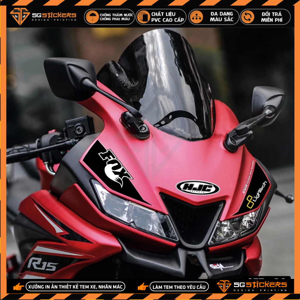 Sticker Chủ Đề Logo Redbull, Showa, Lightech | LG10 | Tem Dán Trang Trí Xe Máy, Xe Điện, Mũ Bảo Hiểm, Laptop, Điện Thoại
