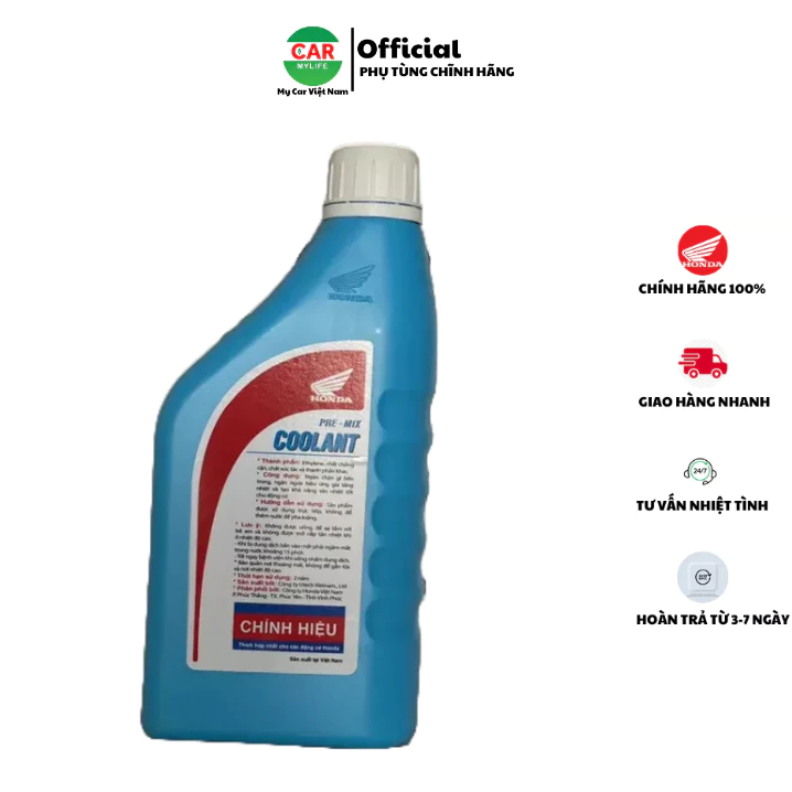 Nước làm mát Honda Pre-mix Coolant chính hãng HONDA 0.5L 08CLAM9910YV6