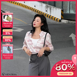 Áo Sơ Mi VIENTRAN Vai Chờm V61H20Q010