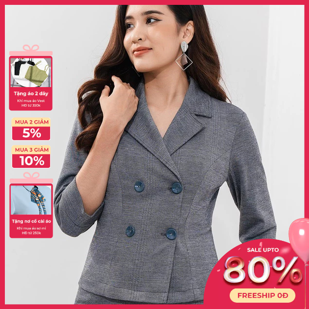 Set Áo Vest Nữ Quần Công Sở Lamer L64W22T003 L65D22T010
