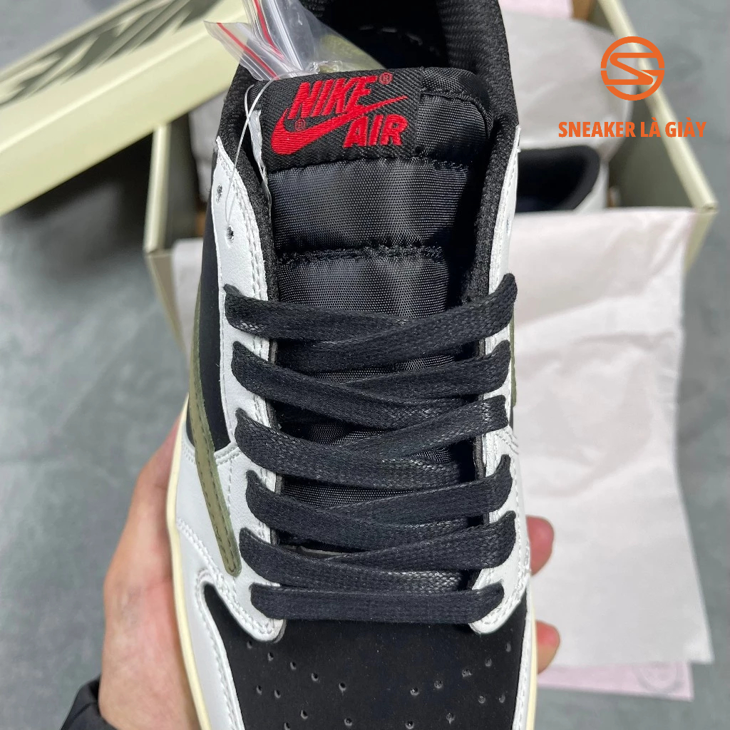 Giày Air Jordan 1 Low x Travis Scott Retro Low OG SP Olive DZ4137-106 - High Quality Fullbox