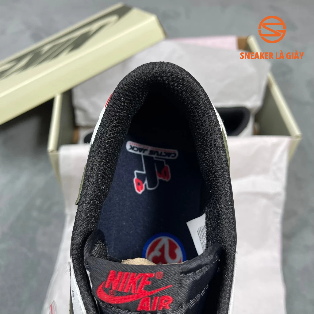 Giày Air Jordan 1 Low x Travis Scott Retro Low OG SP Olive DZ4137-106 - High Quality Fullbox