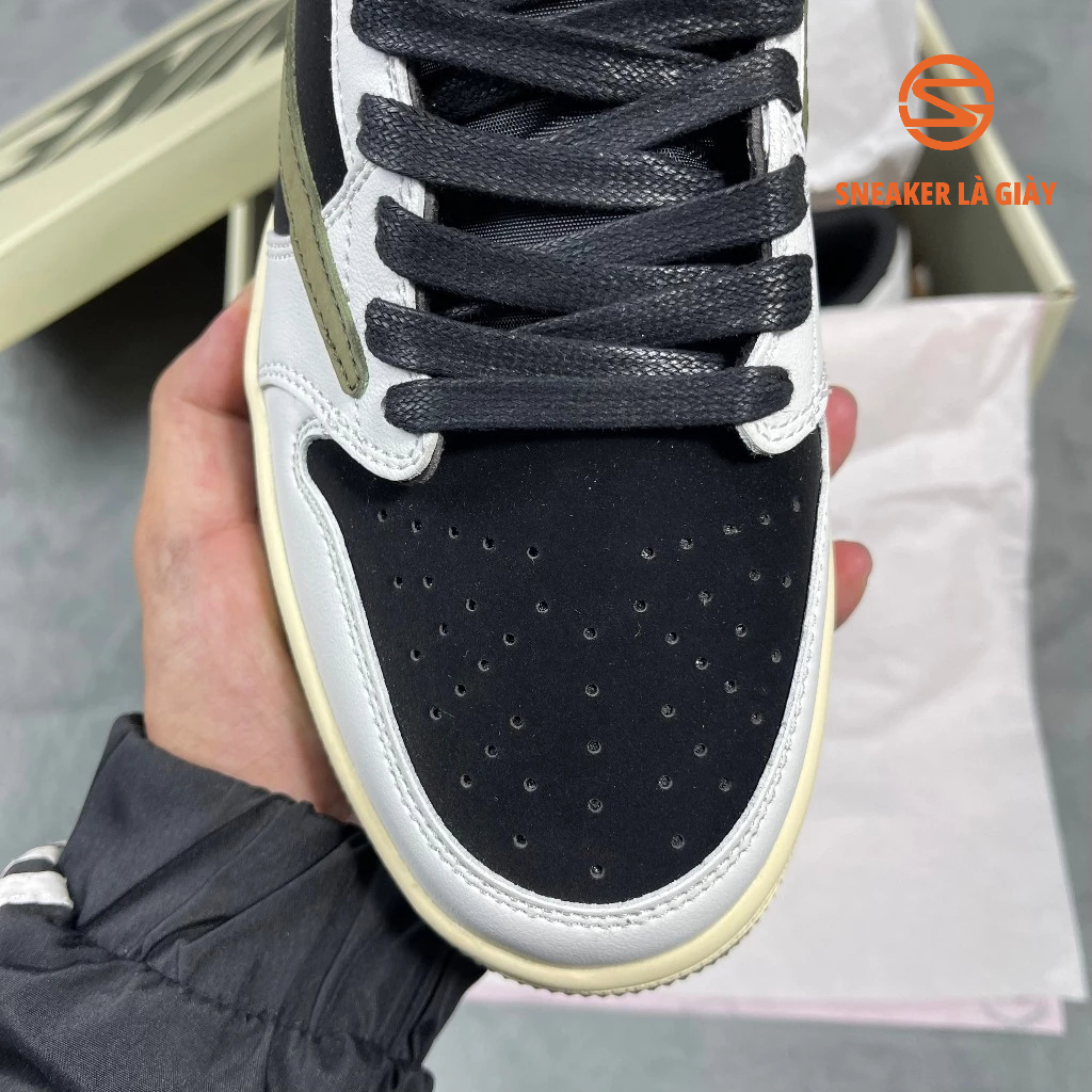 Giày Air Jordan 1 Low x Travis Scott Retro Low OG SP Olive DZ4137-106 - High Quality Fullbox
