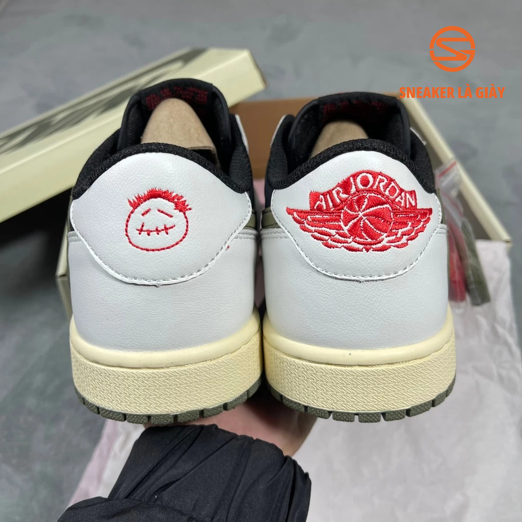 Giày Air Jordan 1 Low x Travis Scott Retro Low OG SP Olive DZ4137-106 - High Quality Fullbox