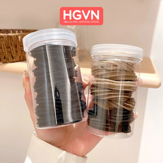 Túi 10 Dây Chun Thun Buộc Tóc Đuôi Ngựa Bản To Hàn Quốc HGVN Chất Liệu Vải Không Đường May Êm Dịu Cho Tóc Bạn Gái