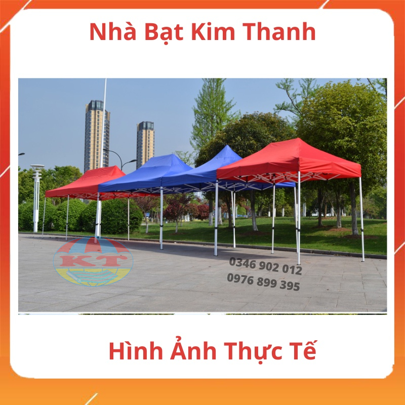 Nhà Bạt Di Động 3M x 4,5M Che Nắng, Che Mưa Ngoài Trời, Khung Thép Sơn Tĩnh Điện Chống Rỉ