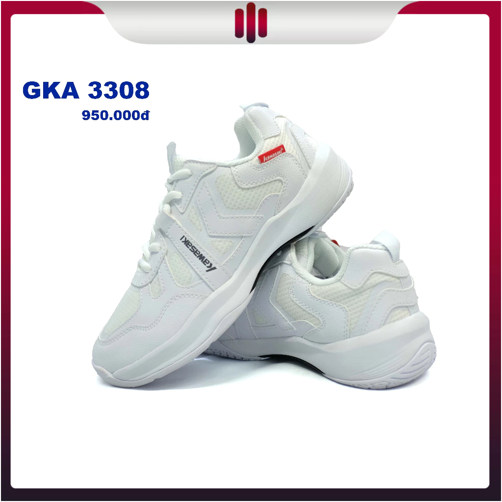GIÀY KAWASAKI 3308 TRẮNG FULL - CHÍNH HÃNG KAWASAKI 2023