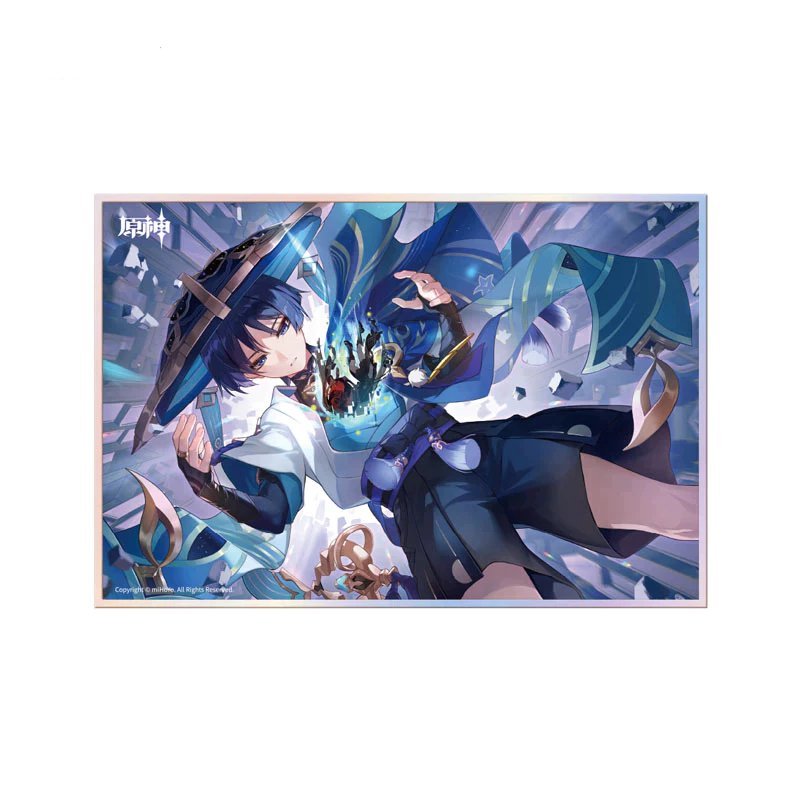 Tranh Bìa Cứng Shikishi Trưng Bày Nhân Vật Genshin Impact