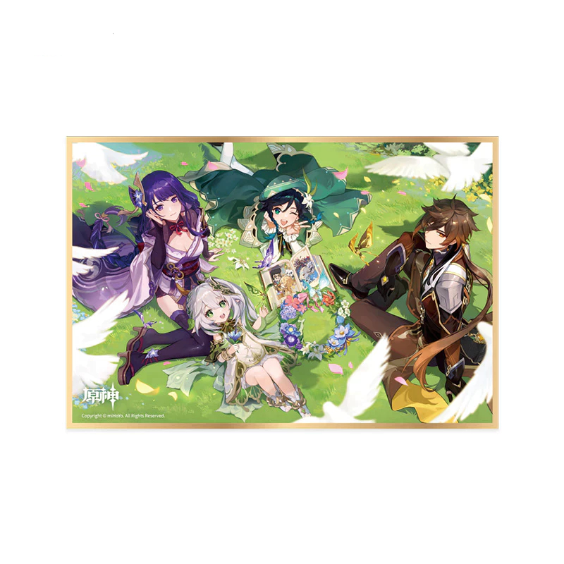 Tranh Bìa Cứng Shikishi Trưng Bày Nhân Vật Genshin Impact