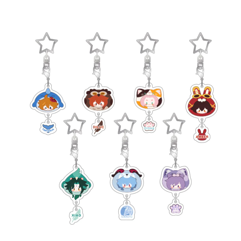 Móc Khoá Acrylic Sở Thú Teyvat Genshin Impact