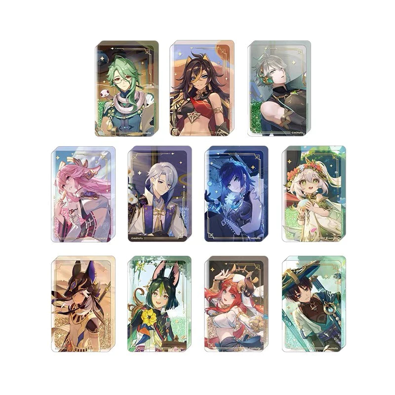 Khối Acrylic Nhũ Cát Chảy Trưng Bày Nhân Vật Genshin Impact