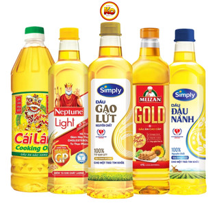 Dầu ăn dầu rán simply neptune meizan cái lân 1l
