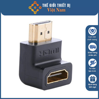 Đầu nối hdmi âm dương chuyển đổi hdmi bẻ góc chữ l 90 độ