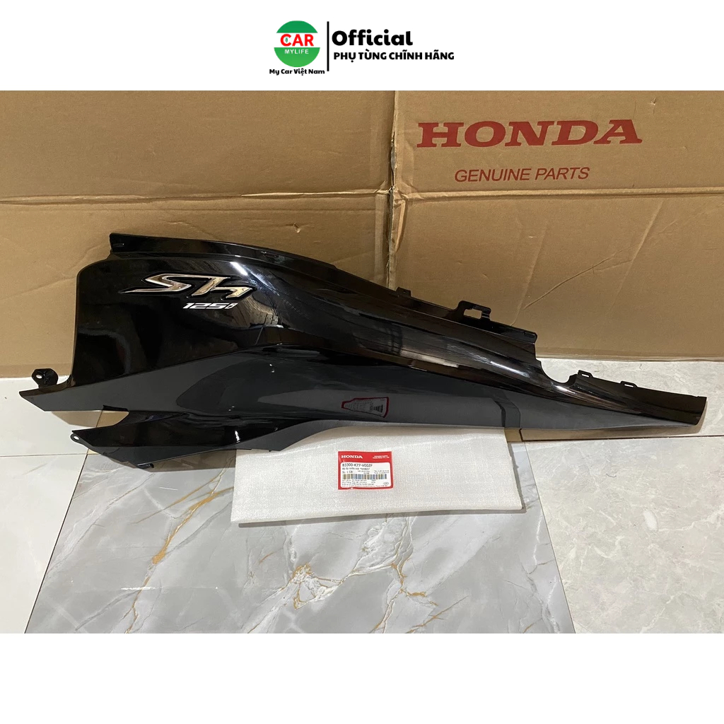 Bộ ốp sườn bên trái - ốp hông HONDA SH 125 năm 2016-2019 màu Đen. *NHB25* 83300K77V00ZF