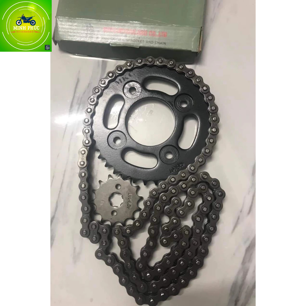 Bộ nhông sên đĩa wave Rs/Future neo 14T x 36T x 106L hộp xanh