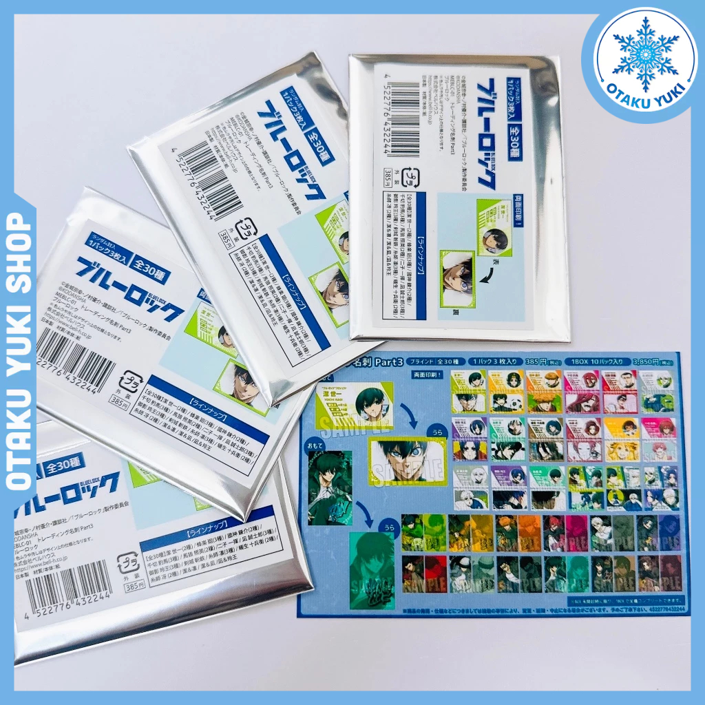 Gói Thẻ Nhân Phẩm Pack Card ID Blue Lock Part3