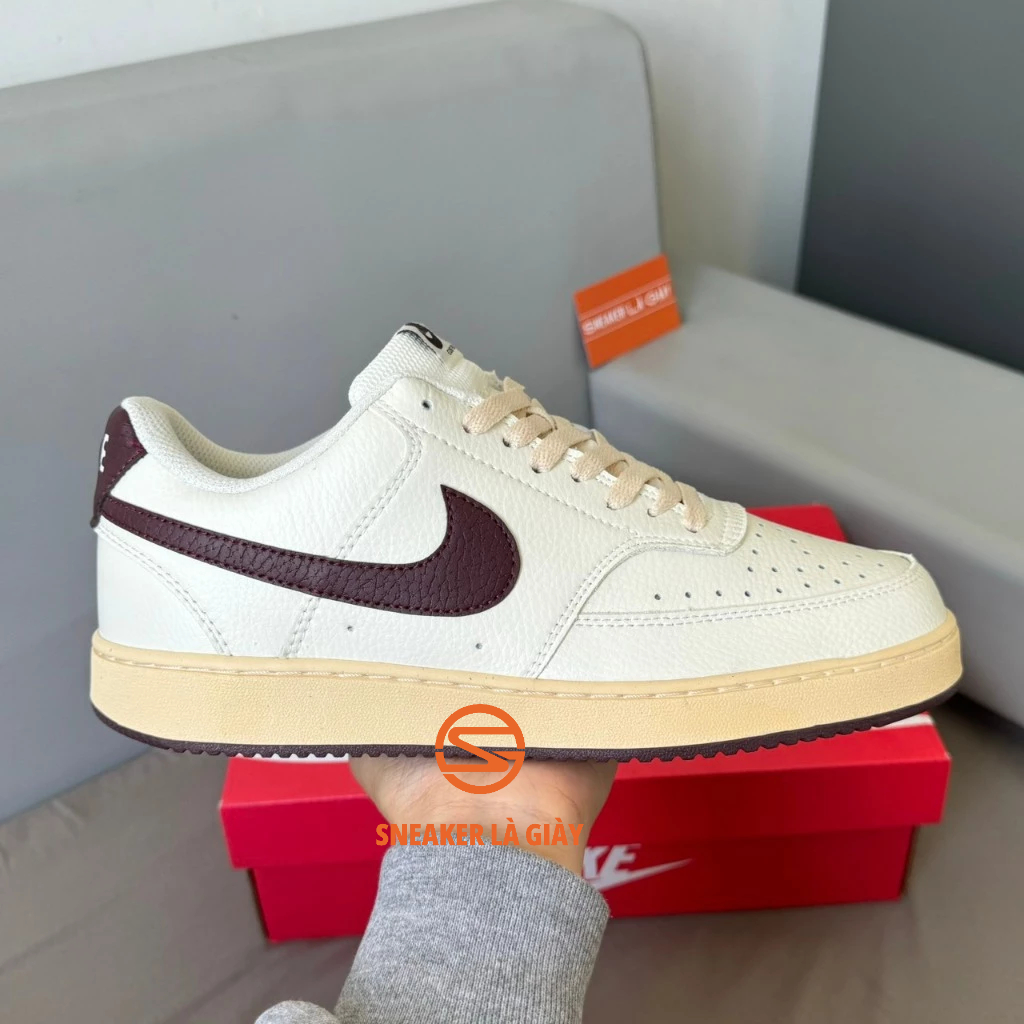 Giày Sneaker AF1 Court Vision Low Next Nature Sail Dark FB8942 133 - FULLBOX BẢN ĐẸP