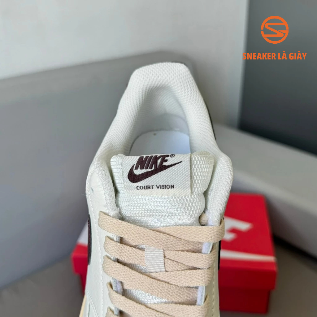 Giày Sneaker AF1 Court Vision Low Next Nature Sail Dark FB8942 133 - FULLBOX BẢN ĐẸP