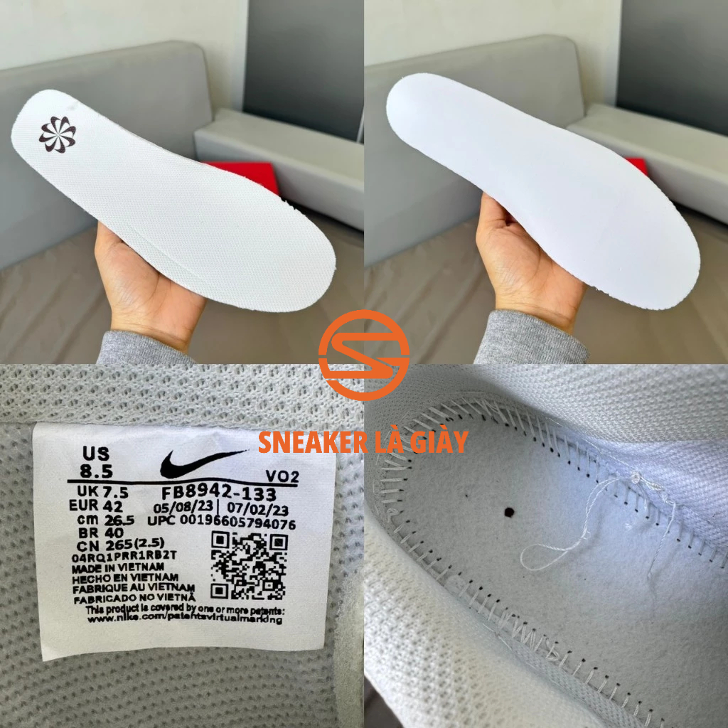 Giày Sneaker AF1 Court Vision Low Next Nature Sail Dark FB8942 133 - FULLBOX BẢN ĐẸP