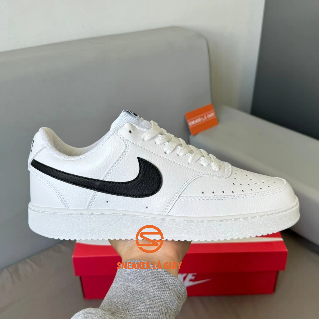 Giày Sneaker AF1 Court Vision Low Nature White Black DH2987-101 - FULLBOX BẢN ĐẸP
