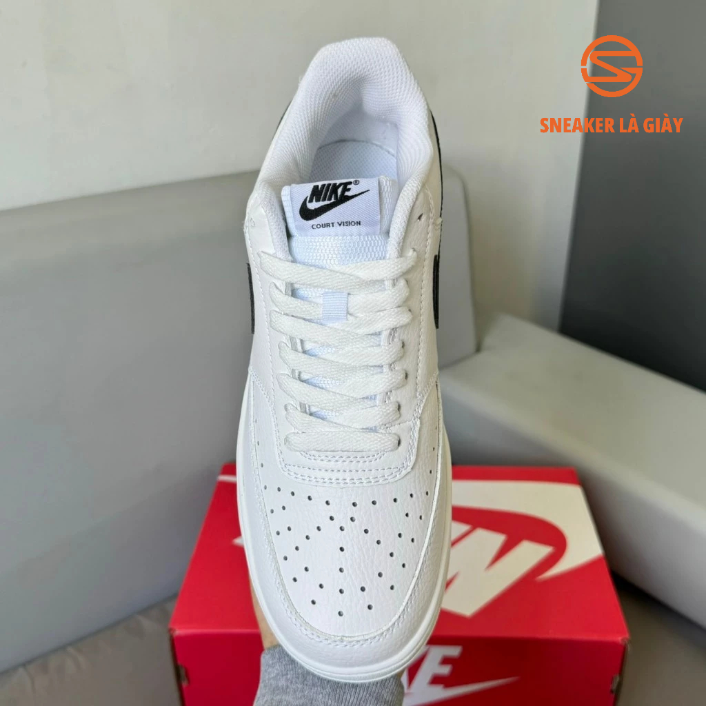 Giày Sneaker AF1 Court Vision Low Nature White Black DH2987-101 - FULLBOX BẢN ĐẸP