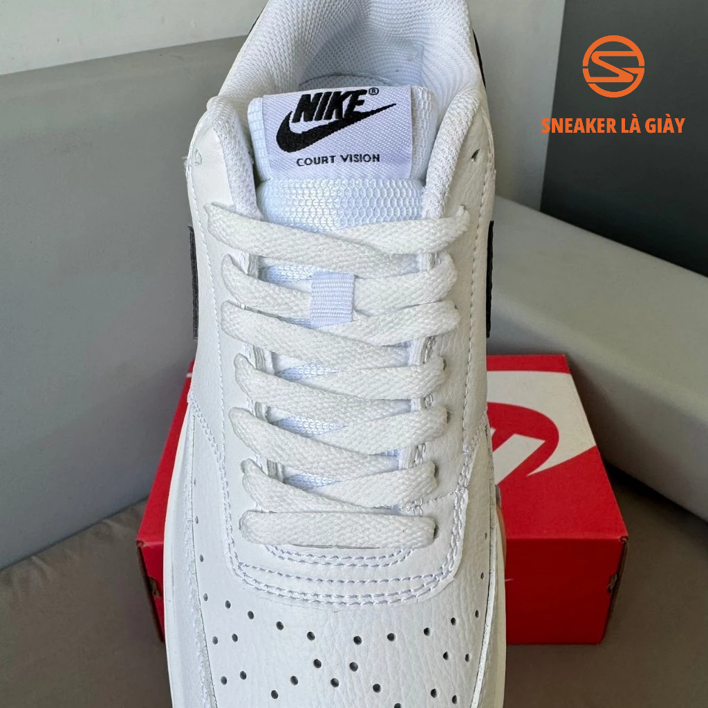 Giày Sneaker AF1 Court Vision Low Nature White Black DH2987-101 - FULLBOX BẢN ĐẸP