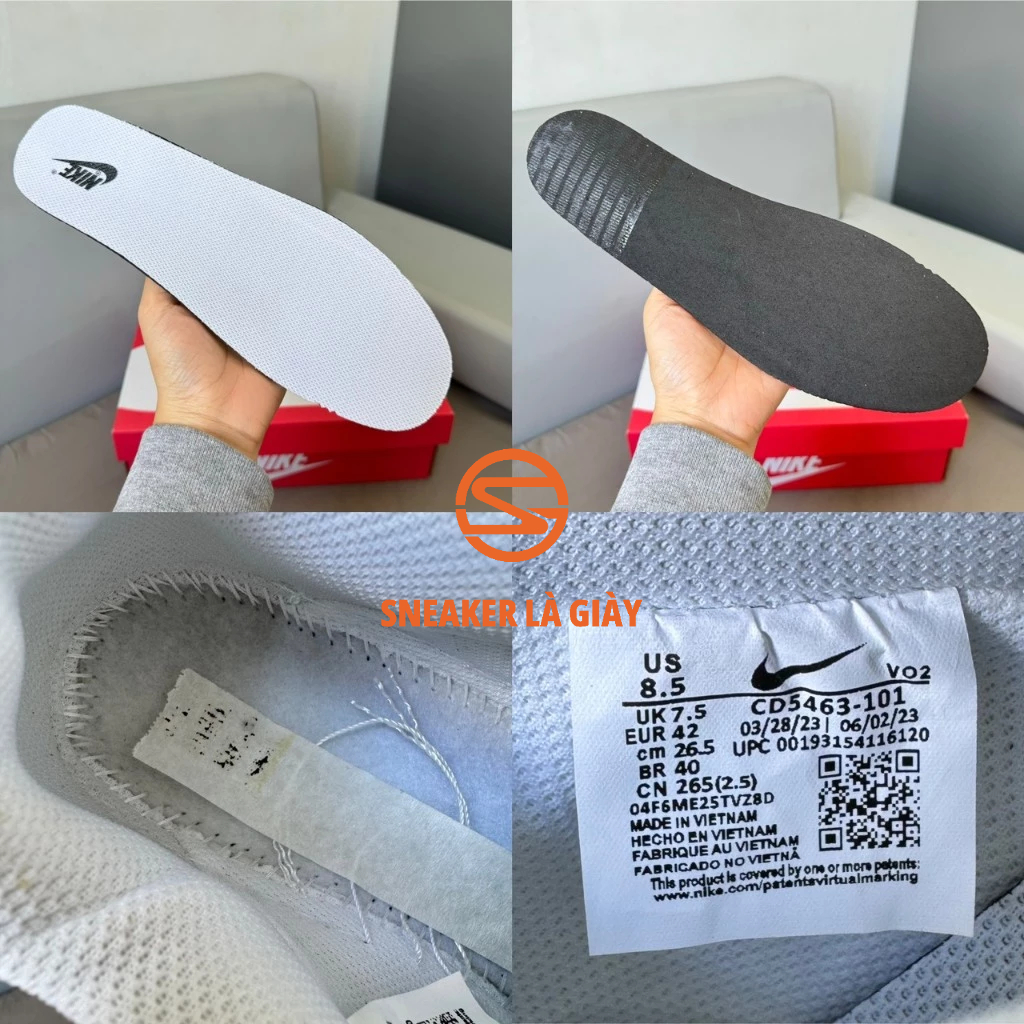 Giày Sneaker AF1 Court Vision Low Nature White Black DH2987-101 - FULLBOX BẢN ĐẸP
