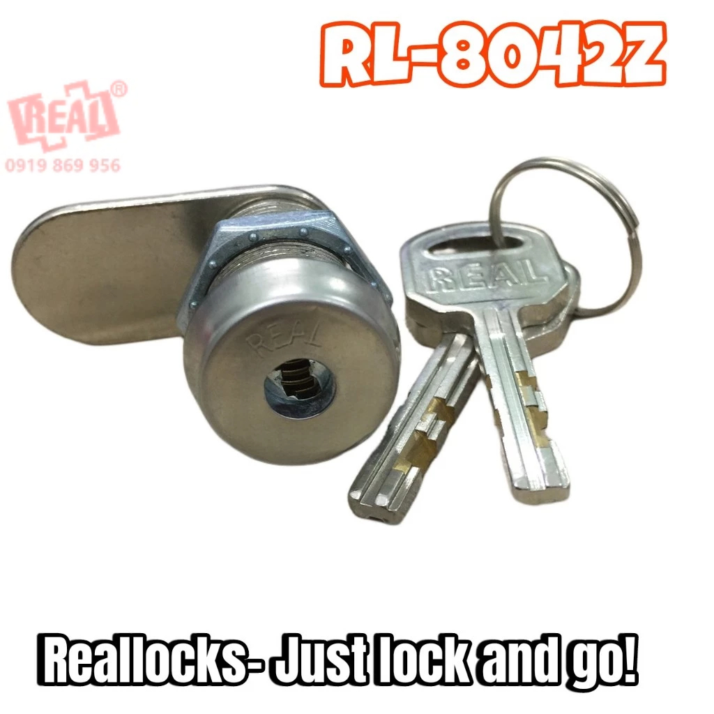 #khoatu Khóa tủ locker Real RL8042Z-02 chìa vuông hệ chìa lẻ, có thể đạt hơn 200,000 mã chìa cho tủ <16mm