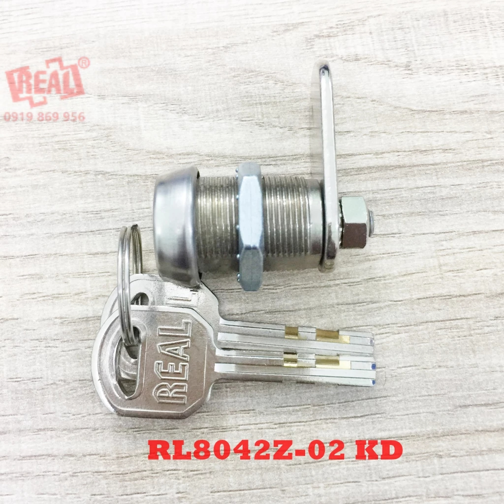 #khoatu Khóa tủ locker Real RL8042Z-02 chìa vuông hệ chìa lẻ, có thể đạt hơn 200,000 mã chìa cho tủ <16mm