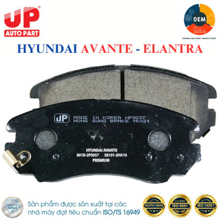 Má phanh, Bố thắng đĩa trước ô tô HYUNDAI AVANTE đời 2006-2011, ELANTRA đời 2006-2011 UP PARTS OEM