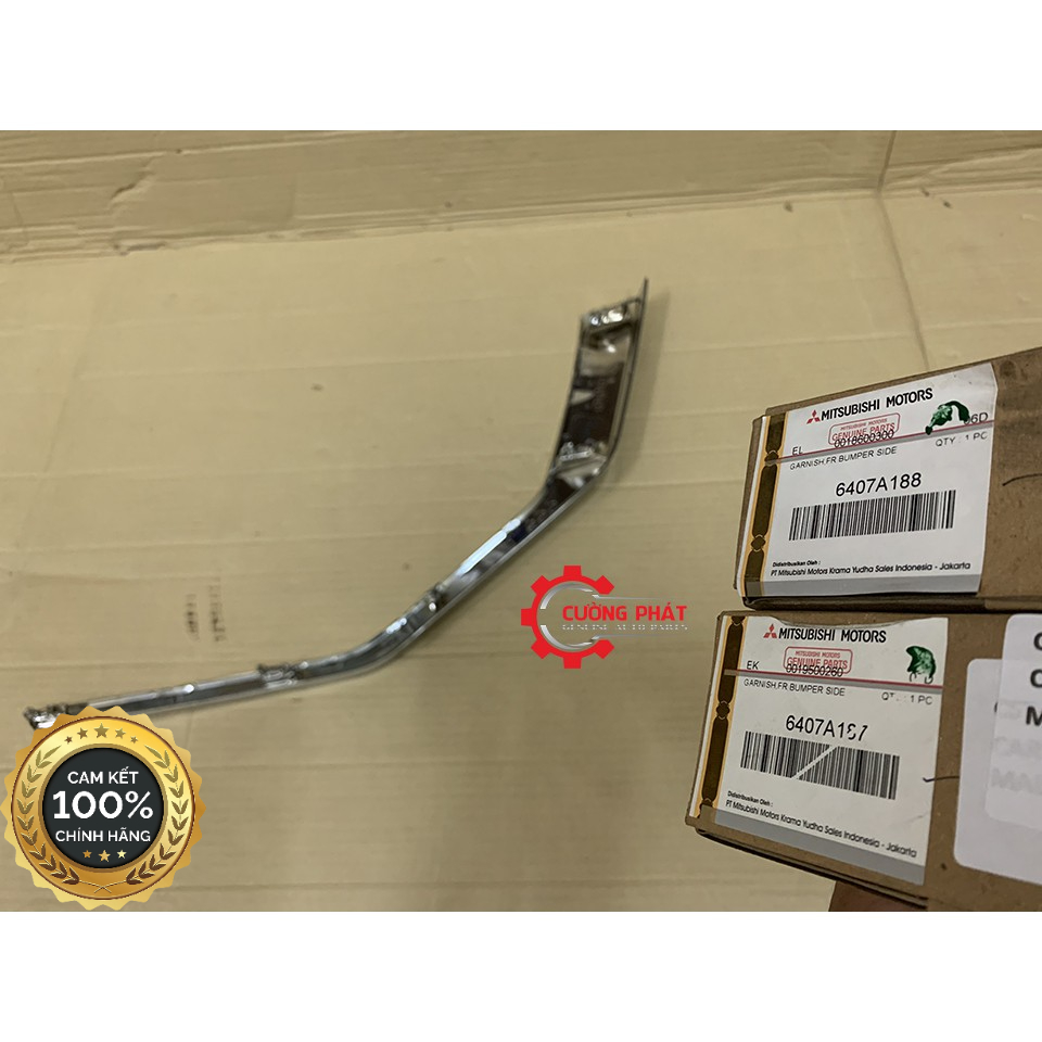 Nẹp mạ cản trước Mitsubishi Xpander 2018-2021 6407A185, 6407A186, 6407A187, 6407A188