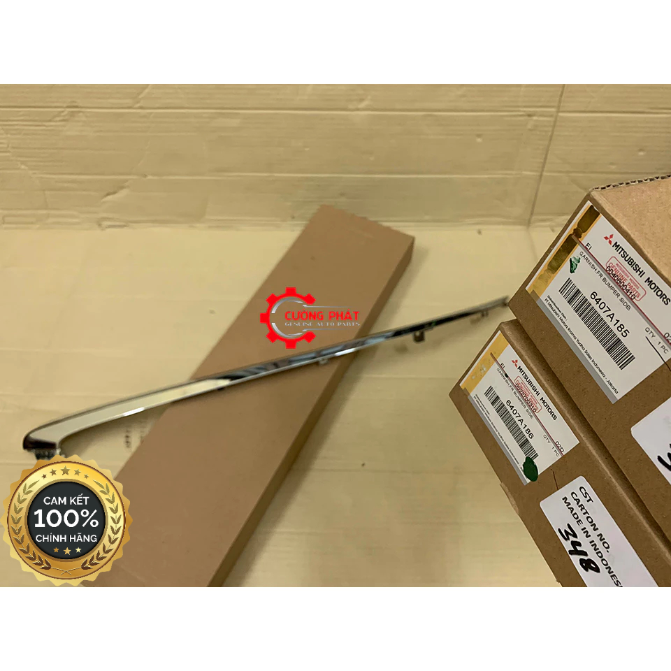 Nẹp mạ cản trước Mitsubishi Xpander 2018-2021 6407A185, 6407A186, 6407A187, 6407A188
