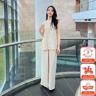 Set Áo Yếm - Quần Ống Rộng Chất Đũi Mềm Mịn