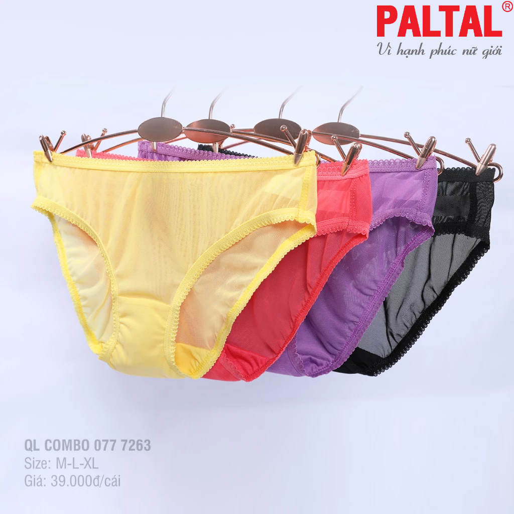 Combo quần lót voal lưới 077p 7263