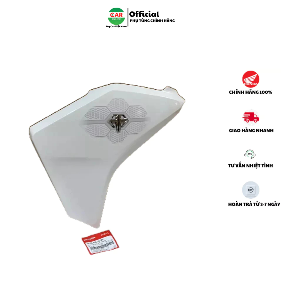 Cánh yếm bên phải - bửng yếm HONDA AIR BLADE 125 năm 2015-2016 màu Trắng. *NHB35P* 64500K66V10ZB