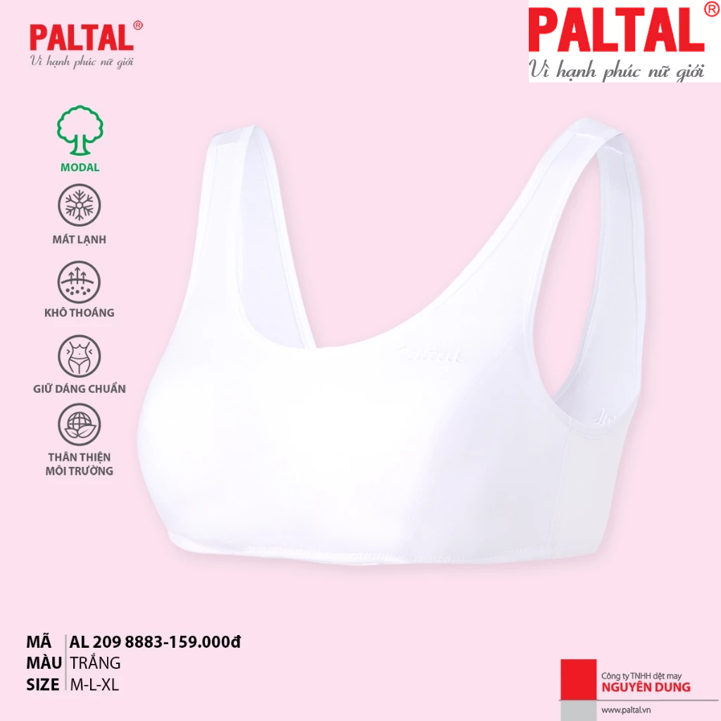 Áo lót lá học sinh kháng khuẩn cao cấp paltal alhs 209p 8883