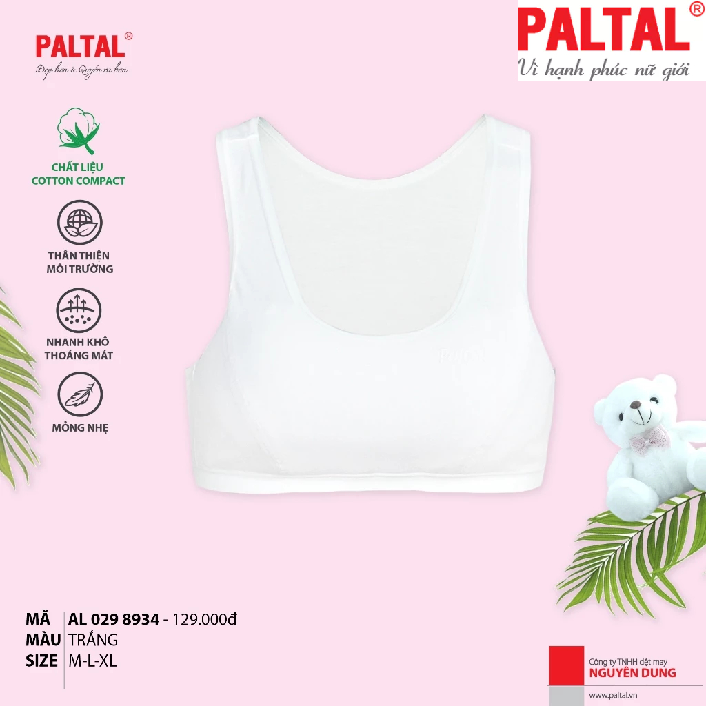 Áo lót lá học sinh cấp 2 kháng khuẩn cotton compact 029p 8934