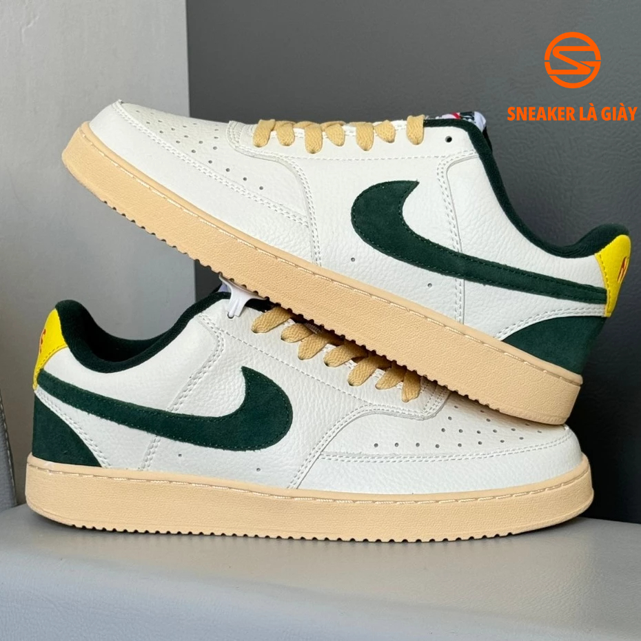 Giày Court Vision Low Sail Pro Green Yellow FD0320-133 - Fullbox BẢN CAO CẤP