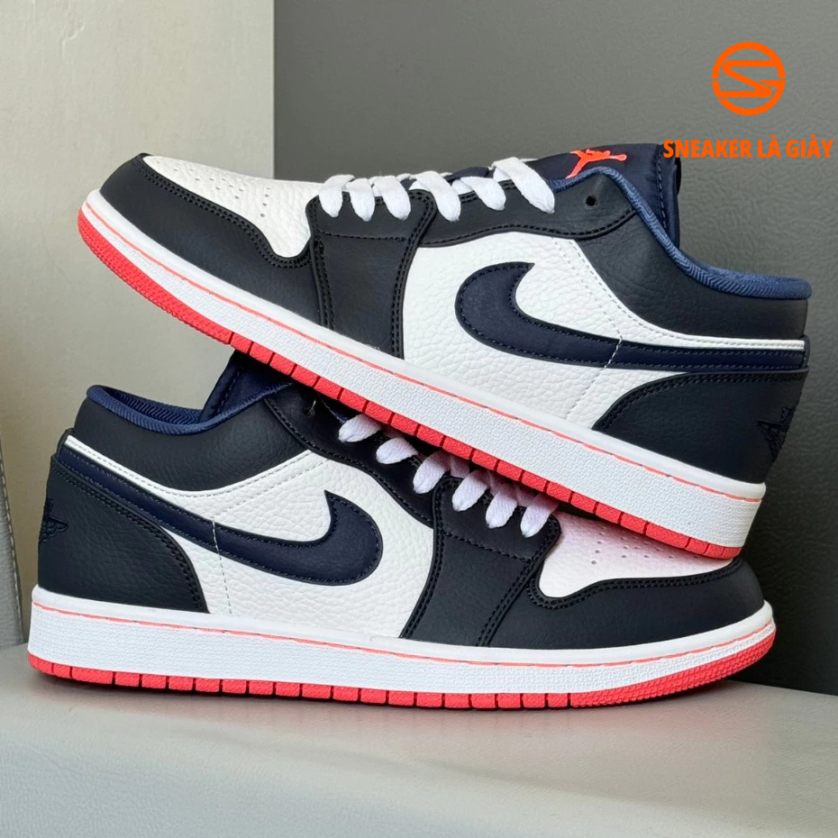 Giày Air Jordan 1 Retro Low Obsidian Ember Glow 553558-481 - Fullbox Kèm dây | BẢN CAO CẤP