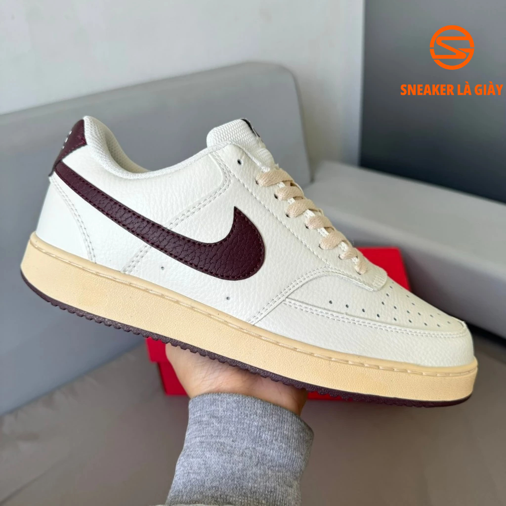 Giày Court Vision Low ‘White Red Gold’ DH3158-106 - Fullbox BẢN CAO CẤP