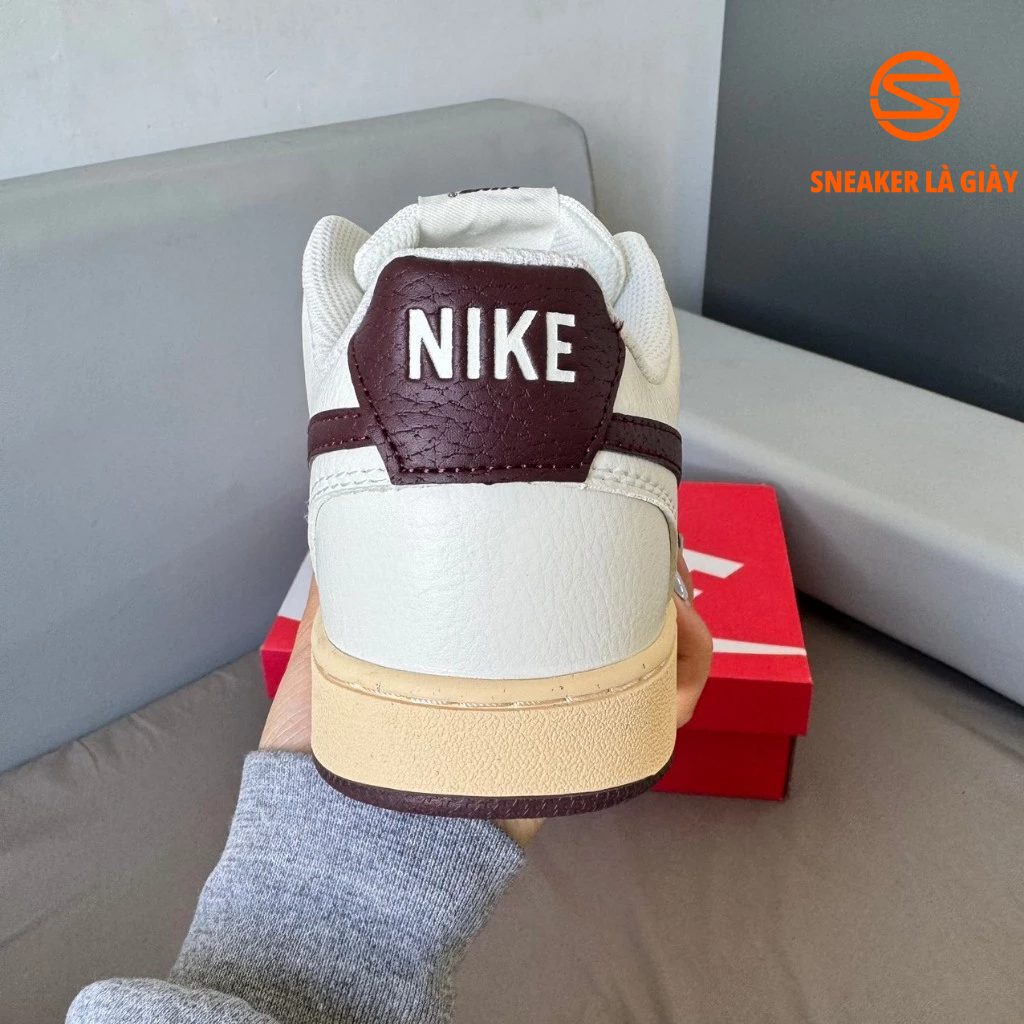 Giày Court Vision Low ‘White Red Gold’ DH3158-106 - Fullbox BẢN CAO CẤP