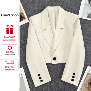 Áo Blazer form ngắn [🌼FREESHIP🌼] Áo Vest 3 Màu Phối Đồ Cực Xinh Phong Cách Hàn Quốc 2024 T - A011