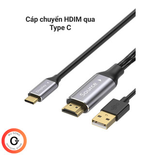  Cáp chuyển đổi HDMI sang USB-C. Bộ chuyển đổi HDMI sang Type C hỗ trợ CẢM ỨNG. HDMI to Type C Cable