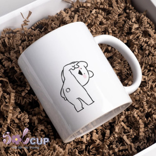 Cốc Sứ In Hình Meme Dễ Thương (In Hình Theo Yêu Cầu)  - Cốc Uống Nước Có Quai Dung Tích 400ml