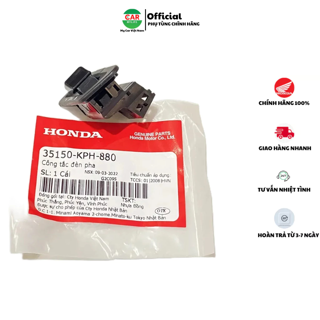 Công tắc đèn pha HONDA FUTURE NEO, AIR BLADE 110. 35150KPH880