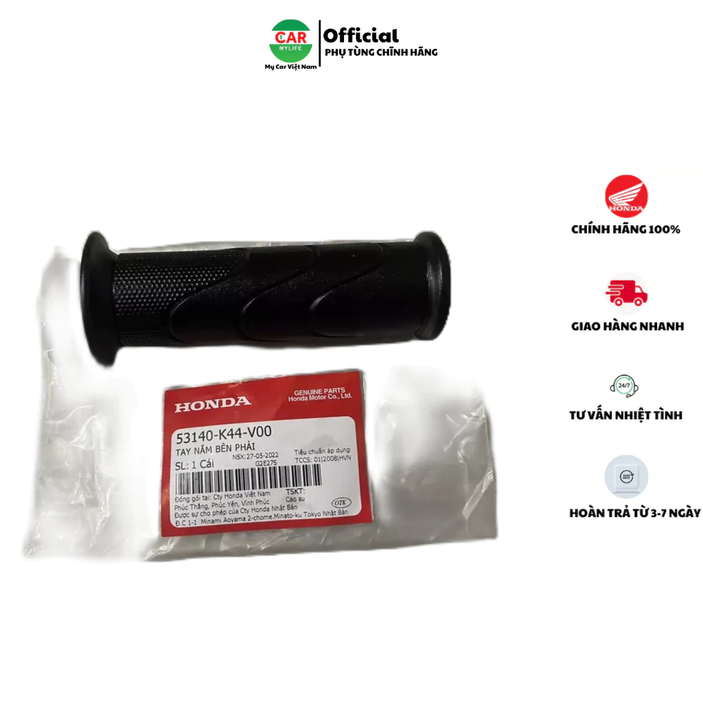 Tay nắm bên phải - tay ga  HONDA SH 125,  VISION năm 2014-2016-2018-2020. 53140K44V00
